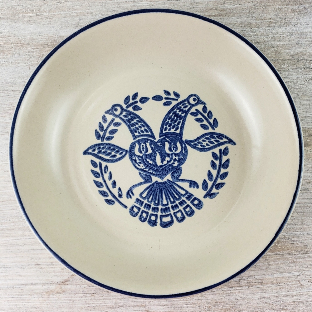 Vintage Ceramic Bird Print Bowl